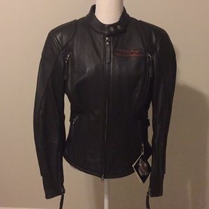 Harley Davidson wind-rider leather jacket NWT
